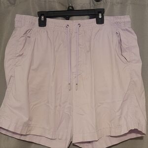 Men's Flat Front Shorts - Light Purple